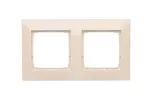 Simon 54 Premium WMDZ-0120xK-041 Ramka 2-krotna PREMIUM do puszek karton-gips IP20 / IP44; kremowy