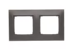 Simon 54 Premium WMDZ-0120xK-046 Ramka 2-krotna PREMIUM do puszek karton-gips IP20 / IP44; brąz mat