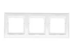 Simon 54 Premium WMDZ-0130xK-011 Ramka 3-krotna PREMIUM do puszek karton-gips IP20 / IP44; biały