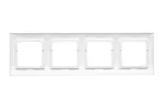 Simon 54 Premium WMDZ-0140xK-011 Ramka 4-krotna PREMIUM do puszek karton-gips IP20 / IP44; biały