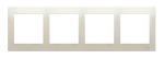Simon 54 Premium WMDZ-0140xK-041 Ramka 4-krotna PREMIUM do puszek karton-gips IP20 / IP44; kremowy