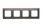 Simon 54 Premium WMDZ-0140xK-046 Ramka 4-krotna PREMIUM do puszek karton-gips IP20 / IP44; brąz mat