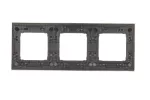 Simon 54 Premium WMDZ-0130xM-061 Ramka 3-krotna PREMIUM IP20 / IP44; inox