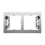 Simon 54 Premium WMDZ-202xxx-043 Puszka natynkowa 2-krotna do ramek PREMIUM. Głębokość 35 mm; srebrny mat