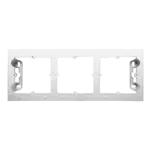 Simon 54 Premium WMDZ-203xxx-011 Puszka natynkowa 3-krotna do ramek PREMIUM. Głębokość 35 mm; biały