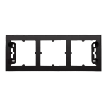 Simon 54 Premium WMDZ-203xxx-048 Puszka natynkowa 3-krotna do ramek PREMIUM. Głębokość 35 mm; antracyt