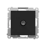 Simon 55 WMDA-11000x-149 Gniazdo antenowe TV pojedyncze (moduł). Do instalacji indywidualnych; Czarny mat