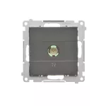Simon 55 WMDA-11000x-149 Gniazdo antenowe TV pojedyncze (moduł). Do instalacji indywidualnych; Czarny mat