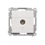 Simon 55 WMDA-11000x-111 Gniazdo antenowe TV pojedyncze (moduł). Do instalacji indywidualnych; Biały mat