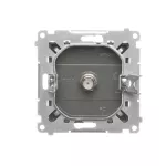 Simon 55 WMDA-10xxxx-116 Gniazdo antenowe typu „F” pojedyncze (moduł). Do instalacji indywidualnych; Grafitowy mat