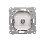 Simon 55 WMDA-10xxxx-111 Gniazdo antenowe typu „F” pojedyncze (moduł). Do instalacji indywidualnych; Biały mat