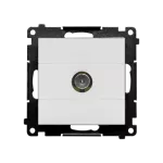 Simon 55 WMDA-11000x-114 Gniazdo antenowe TV pojedyncze (moduł). Do instalacji indywidualnych; Jasnoszary mat