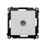 Simon 55 WMDA-11000x-143 Gniazdo antenowe TV pojedyncze (moduł). Do instalacji indywidualnych; Aluminium mat