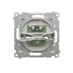 Simon 55 WMDA-11000x-143 Gniazdo antenowe TV pojedyncze (moduł). Do instalacji indywidualnych; Aluminium mat