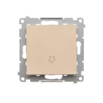 Simon 55 WMDA-08xxxx-144 Przycisk „dzwonek” (moduł) 10 AX, 250 V~, szybkozłącza; Szampański mat