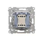 Simon 55 WMDA-08xxxx-144 Przycisk „dzwonek” (moduł) 10 AX, 250 V~, szybkozłącza; Szampański mat