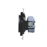 Simon 55 WMDW-001111-149 Gniazdko wtyczkowe bez uziemienia z przesłonami (moduł) 16 A, 250 V~, szybkozłącza; Czarny mat