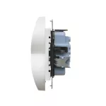 Simon 55 WMDW-00200N-111 Gniazdo wtyczkowe podwójne bez uziemienia z przesłonami (moduł) 16 A, 250 V~, szybkozłącza; Biały mat