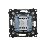 Simon 55 WMDA-09xxxx-111 Przycisk „dzwonek” z podświetleniem LED (moduł) 10 AX, 250 V~, szybkozłącza; Biały mat