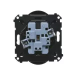 Simon 55 WMDW-00200N-149 Gniazdo wtyczkowe podwójne bez uziemienia z przesłonami (moduł) 16 A, 250 V~, szybkozłącza; Czarny mat