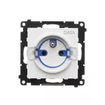 Simon 55 WMDW-TGD1CZ-111 Gniazdo DATA z kluczem uprawniającym (moduł) 16 A, 250 V~, szybkozłącza; Biały mat