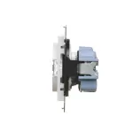 Simon 55 WMDW-TGD1CZ-111 Gniazdo DATA z kluczem uprawniającym (moduł) 16 A, 250 V~, szybkozłącza; Biały mat