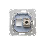 Simon 55 WMDA-P93xx5-111 Gniazdo komputerowe pojedyncze RJ45 kategoria 6, ekranowane z przesłoną przeciwkurzową (moduł); Biały mat