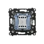 Simon 55 WMDA-09xxxx-114 Przycisk „dzwonek” z podświetleniem LED (moduł) 10 AX, 250 V~, szybkozłącza; Jasnoszary mat