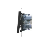 Simon 55 WMDA-09xxxx-149 Przycisk „dzwonek” z podświetleniem LED (moduł) 10 AX, 250 V~, szybkozłącza; Czarny mat