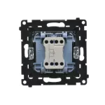 Simon 55 WMDA-09xxxx-149 Przycisk „dzwonek” z podświetleniem LED (moduł) 10 AX, 250 V~, szybkozłącza; Czarny mat