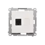 Simon 55 WMDA-P91xx4-111 Gniazdo telefoniczne pojedyncze RJ12 (moduł); Biały mat