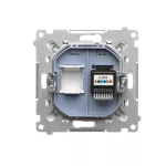 Simon 55 WMDA-P91xx4-111 Gniazdo telefoniczne pojedyncze RJ12 (moduł); Biały mat