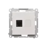 Simon 55 WMDA-P91xx4-114 Gniazdo telefoniczne pojedyncze RJ12 (moduł); Jasnoszary mat
