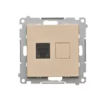 Simon 55 WMDA-P91xx4-144 Gniazdo telefoniczne pojedyncze RJ12 (moduł); Szampański mat