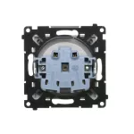 Simon 55 WMDW-001111-144 Gniazdko wtyczkowe bez uziemienia z przesłonami (moduł) 16 A, 250 V~, szybkozłącza; Szampański mat