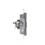 Simon 55 WMDA-P91xx5-116 Gniazdo komputerowe pojedyncze RJ45 kategoria 6, z przesłoną przeciwkurzową (moduł); Grafitowy mat