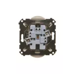 Simon 55 WMDW-00200N-144 Gniazdo wtyczkowe podwójne bez uziemienia z przesłonami (moduł) 16 A, 250 V~, szybkozłącza; Szampański mat