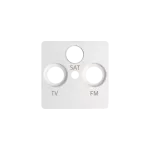 Simon 82 W8-2037-30xxx-xxxx Pokrywa gniazda R-TV-SAT; biała