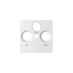 Simon 82 WS82P-82038-30 Pokrywa gniazda RTV-SAT-SAT; biała
