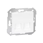 Simon 82 W8-2006-30XXX-XXXX Pokrywa 2x gniazdo RJ45, płaska z żaluzjami (moduł); biały
