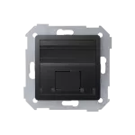 Simon 82 W8-2578-38XXX-XXXX Pokrywa 1x gniazdo RJ45, skośna z żaluzją (moduł). !Wymagany adapter 75001-39; grafit