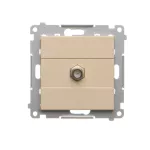 Simon 55 WMDA-10xxxx-144 Gniazdo antenowe typu „F” pojedyncze (moduł). Do instalacji indywidualnych; Szampański mat