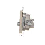 Simon 55 WMDA-021006-144 Gniazdo antenowe R-TV-SAT przelotowe 7 dB (moduł). 1x Wejście: 5 MHz÷2,4 GHz; Szampański mat