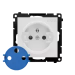 Simon 55 WMDW-TGD1CZ-114 Gniazdo DATA z kluczem uprawniającym (moduł) 16 A, 250 V~, szybkozłącza; Jasnoszary mat