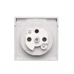 Simon 55 WMDW-P0121x-114 Pokrywa gniazda wtyczkowego pojedynczego z klapką w kolorze pokrywy do: SGZ1CM, SGZ1M; Jasnoszary mat