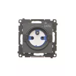 Simon 55 WMDW-TGD1CZ-149 Gniazdo DATA z kluczem uprawniającym (moduł) 16 A, 250 V~, szybkozłącza; Czarny mat