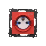 Simon 55 WMDW-TGD1CZ-122 Gniazdo DATA z kluczem uprawniającym (moduł) 16 A, 250 V~, szybkozłącza; Czerwony