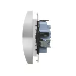 Simon 55 WMDW-00200N-114 Gniazdo wtyczkowe podwójne bez uziemienia z przesłonami (moduł) 16 A, 250 V~, szybkozłącza; Jasnoszary mat