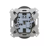 Simon 55 WMDW-00200N-116 Gniazdo wtyczkowe podwójne bez uziemienia z przesłonami (moduł) 16 A, 250 V~, szybkozłącza; Grafitowy mat
