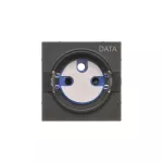 Simon 55 WMDW-TGD1ZP-149 Pokrywa gniazda wtyczkowego pojedynczego z kluczem DATA do: SGZ1CM/ SGZ1M; Czarny mat